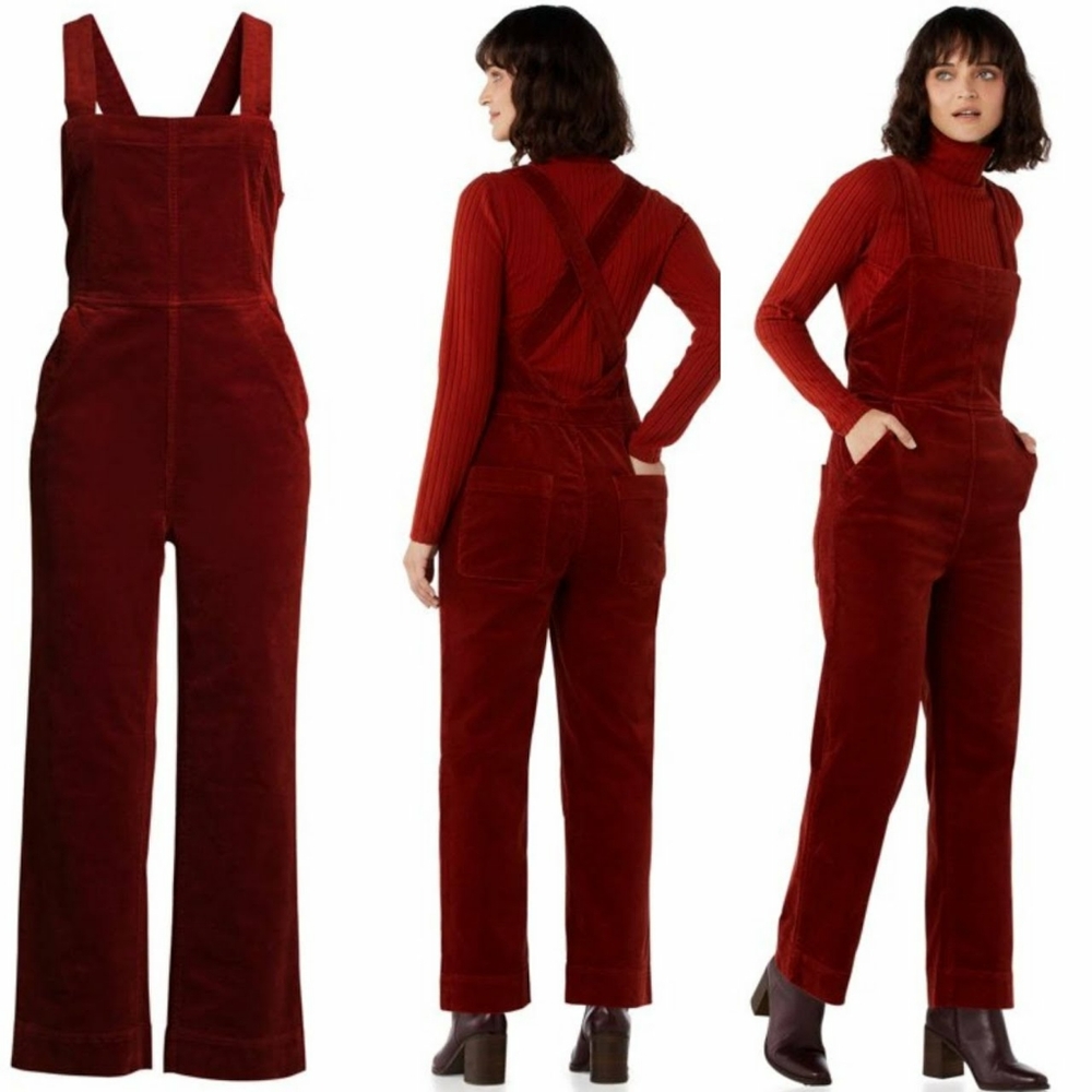 NWT's Free Assembly Women’s Corduroy Overalls - Spice Cake - XS